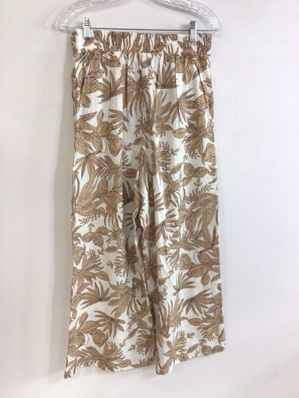 Nicole Miller Floral Linen Pants Womens Medium New - Picture 6 of 6
